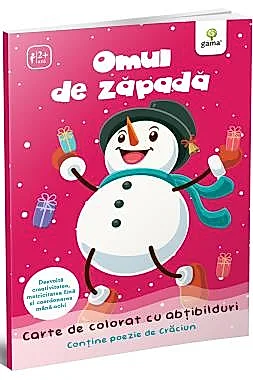 Omul de zapada. Carte de colorat cu abtibilduri