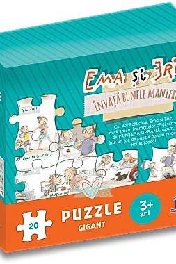 Ema si Eric invata bunele maniere - Puzzle gigant