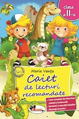 Caiet de lecturi recomandate, clasa a II-a