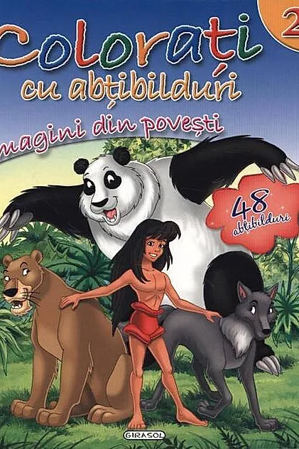 Colorați cu abțibilduri (Nr. 2). Imagini din povești