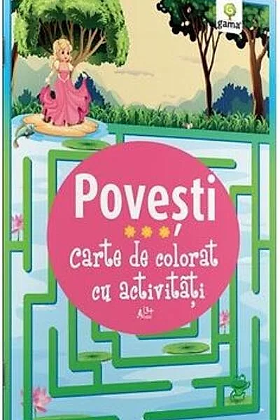 Carte de colorat cu activități. Povești (3-5 ani)