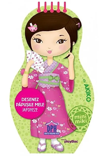 Desenez păpușile mele japoneze cu Akiko