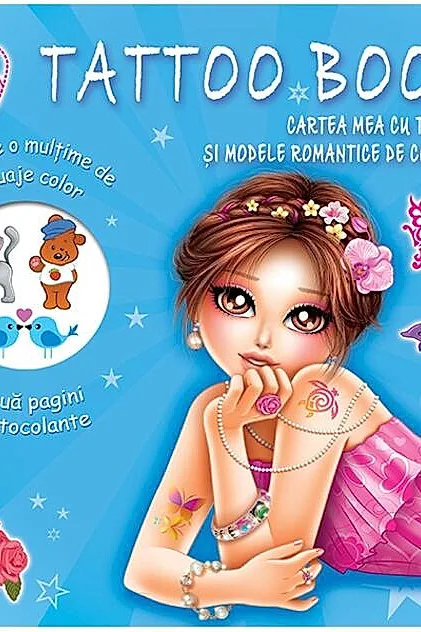 Tattoo Book. Cartea mea cu tatuaje și modele romantice de colorat