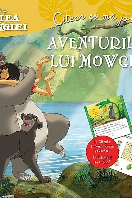 Disney. Citesc și mă joc. Cartea junglei. Aventurile lui Mowgli