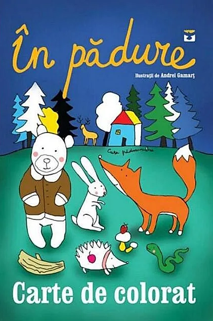 În pădure. Carte de colorat
