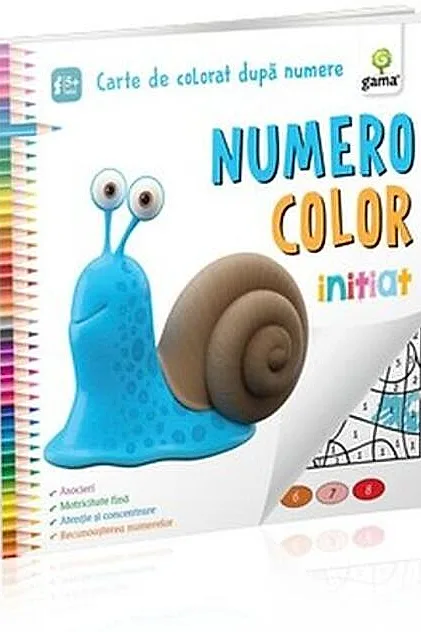 NumeroColor Inițiat. Carte de colorat după numere