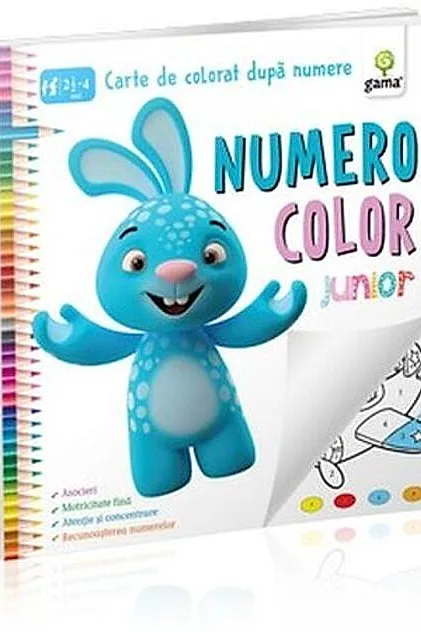 NumeroColor Junior. Carte de colorat după numere