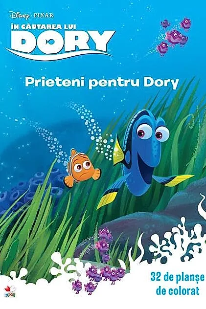 Disney.In Cautarea Lui Dory. Prieteni Pentru Dory. (32 de planşe de colorat)