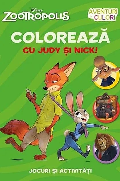 Colorează cu Judy si Nick
