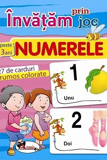 Învățăm prin joc Numerele. Cărți de joc educative (+3 ani)
