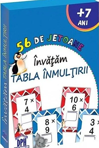 56 de Jetoane - Invățăm tabla înmulțirii
