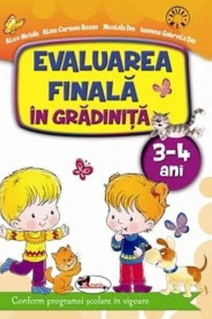 Evaluarea finală în grădiniță 3-4 ani