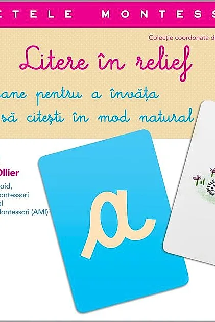 Litere în relief. Casetele Montessori