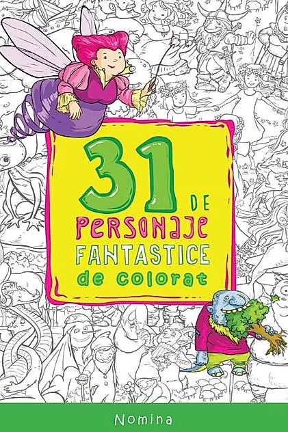 31 de personaje fantastice de colorat