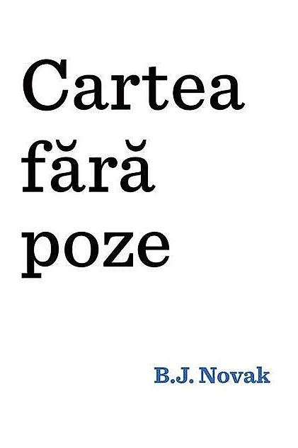 Cartea fără poze