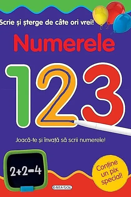 Scrie și șterge de câte ori vrei! Numerele