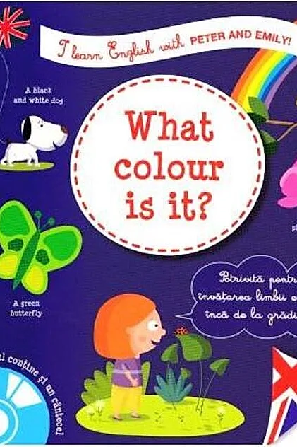 I learn English with Peter and Emily! What color is it!