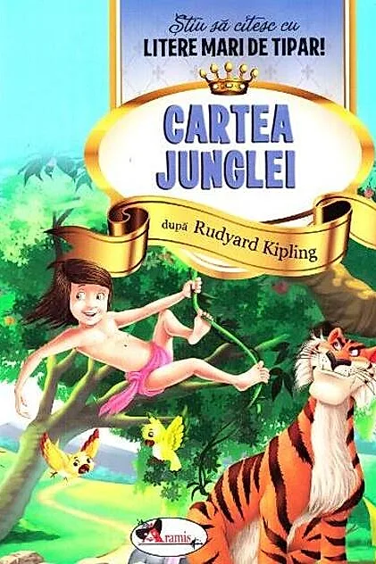 Cartea Junglei - Știu să citesc cu litere mari de tipar