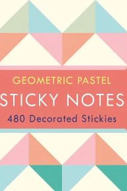 Geometric Pastel Sticky Notes