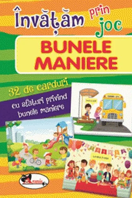 Învățam prin joc Bunele maniere. 32 carduri cu informații