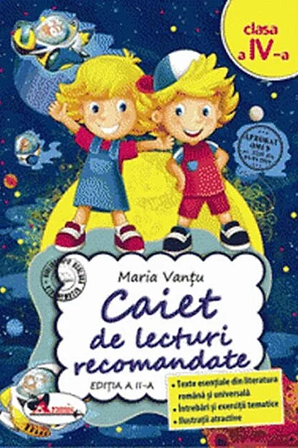 Caiet de lecturi recomandate Clasa a IV-a