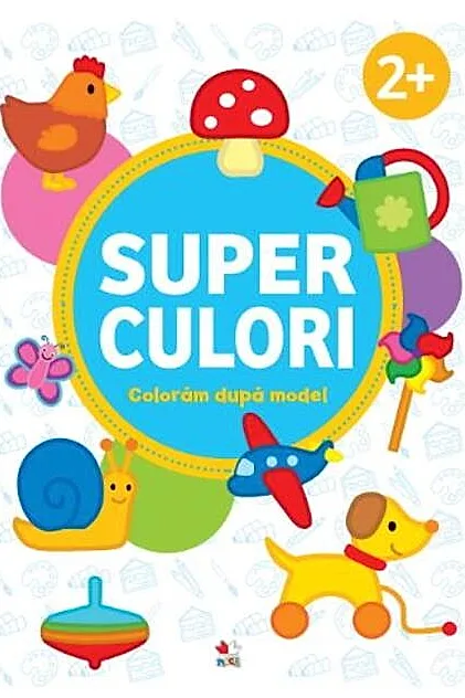 Superculori. Colorăm după model 2+