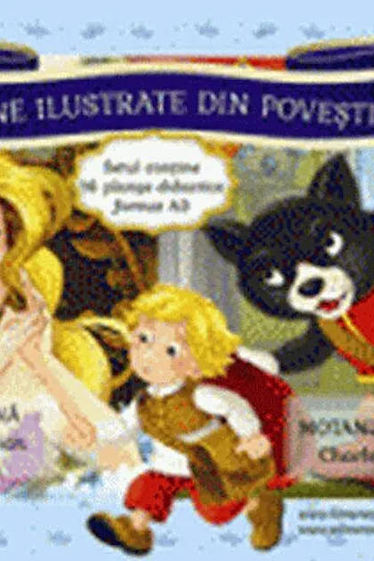 Scene ilustrate din povești. Mica Sirenă / Motanul încălțat (planșe)