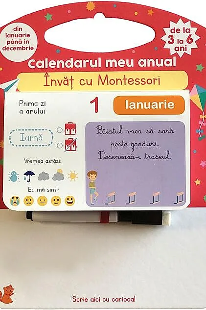 Calendarul meu anual. Învăț cu Montessori (3-6 ani)