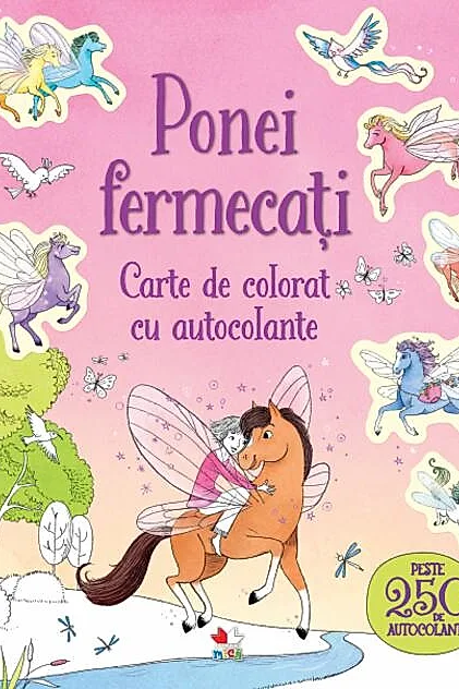 Ponei fermecați. Carte de colorat cu autocolante