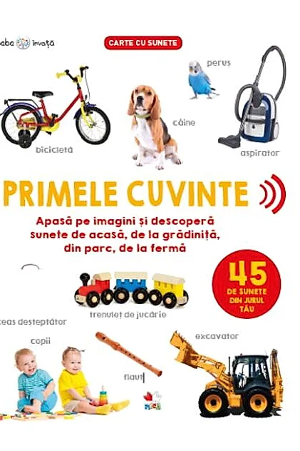Bebe învață. Primele cuvinte. 45 de sunete din jurul tău