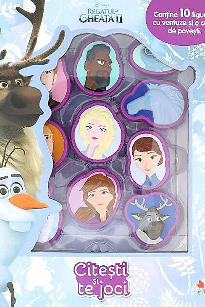 Disney. Regatul de gheață II. Citești și te joci (conține10 figurine cu ventuză)
