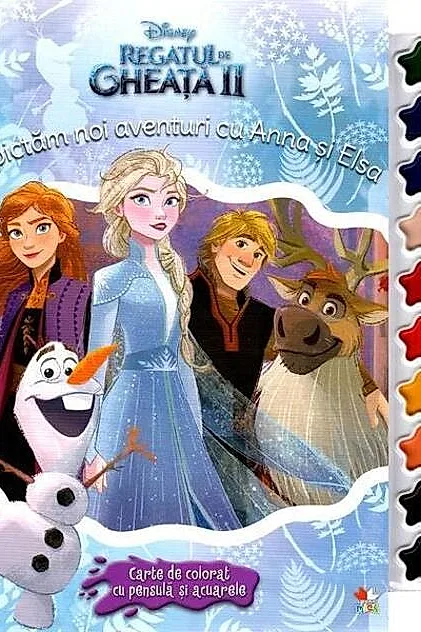 Disney. Regatul de gheață 2. Să pictam noi aventuri cu Anna și Elsa. Carte de colorat