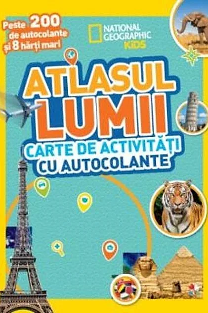 Atlasul lumii. Carte de activități cu autocolante