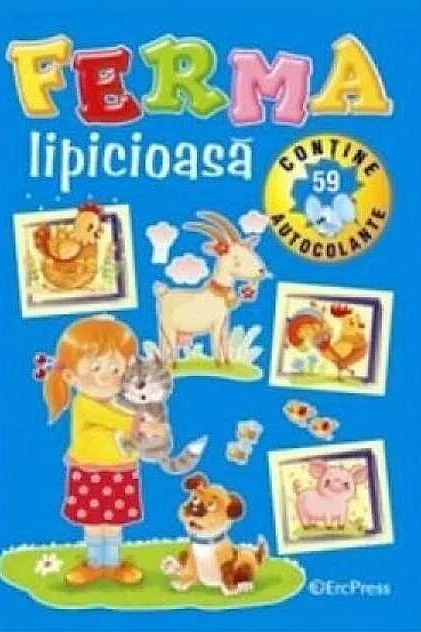 Ferma lipicioasă. Conține 59 de autocolante