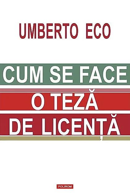 Cum se face o teză de licenţă (Ediția 2020)