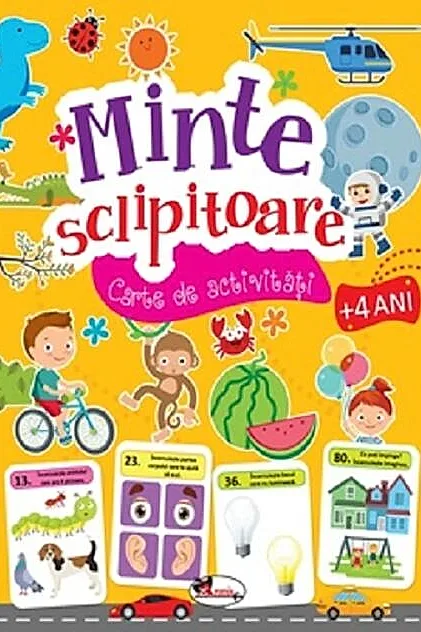 Minte sclipitoare. Carte de activități +4 ani