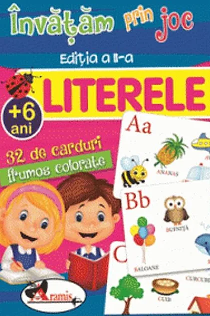 Învățăm prin joc Literele. Cărți de joc educative (+6 ani). Ediția a II-a