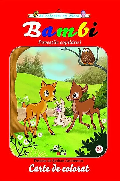 Bambi. Carte de colorat