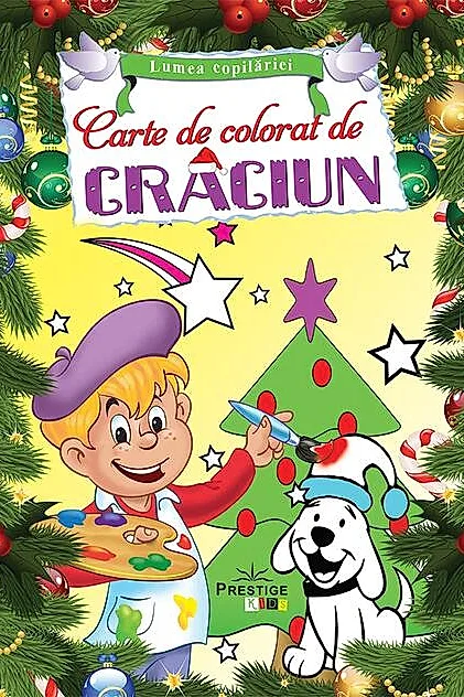 Carte de colorat de Crăciun