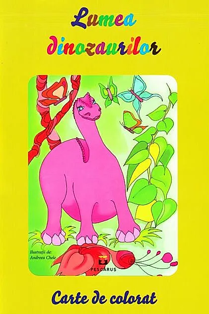 Lumea dinozaurilor. Carte de colorat