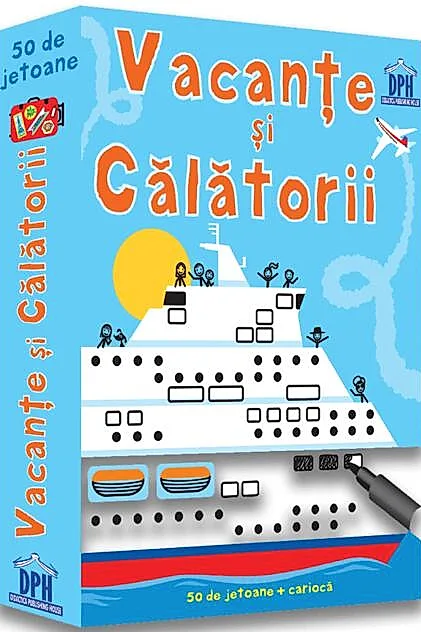 Vacanțe și călătorii. 50 de jetoane + cariocă