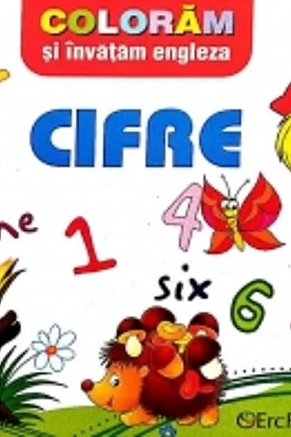 Colorăm și învățăm engleza. Cifre
