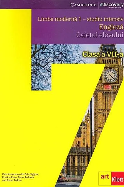 Limba modernă 1 - studiu intensiv. Engleză. Caietul elevului. Clasa a VII-a
