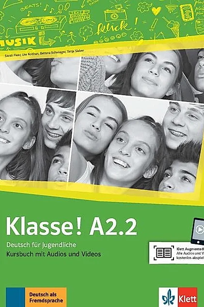Klasse! A2.2. Kursbuch mit Audios und Videos