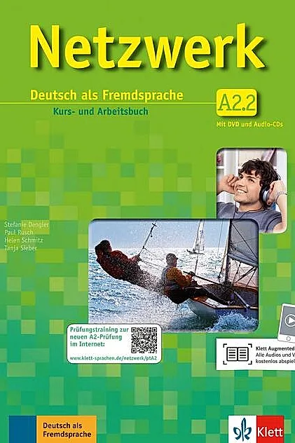 Netzwerk A2.2 Kursbuch/Arbeitsbuch Teil 2 +2CDs+DVD