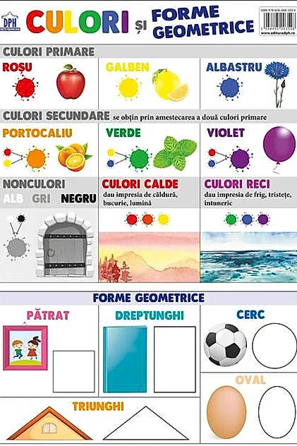 Planșă - Culori și forme geometrice