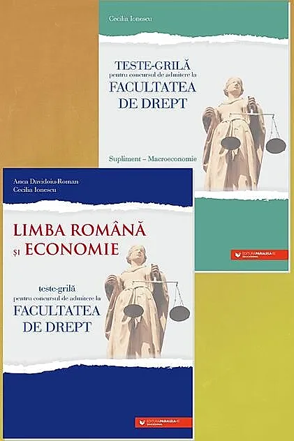 Teste Grilă pentru concursul de admitere la Facultatea de Drept. Limba română şi Economie (și supliment Macroeconomie)