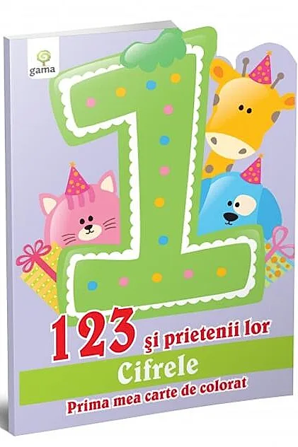 123 şi prietenii lor. Prima mea carte de colorat