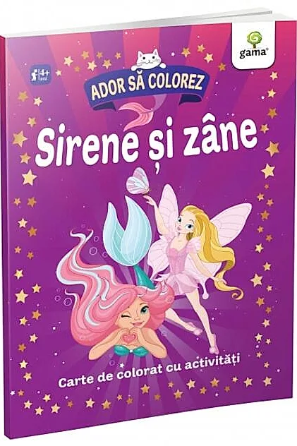 Sirene și zâne. Ador să colorez