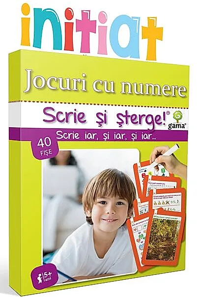 Jocuri cu numere. Scrie și șterge! Inițiat (5+ ani)